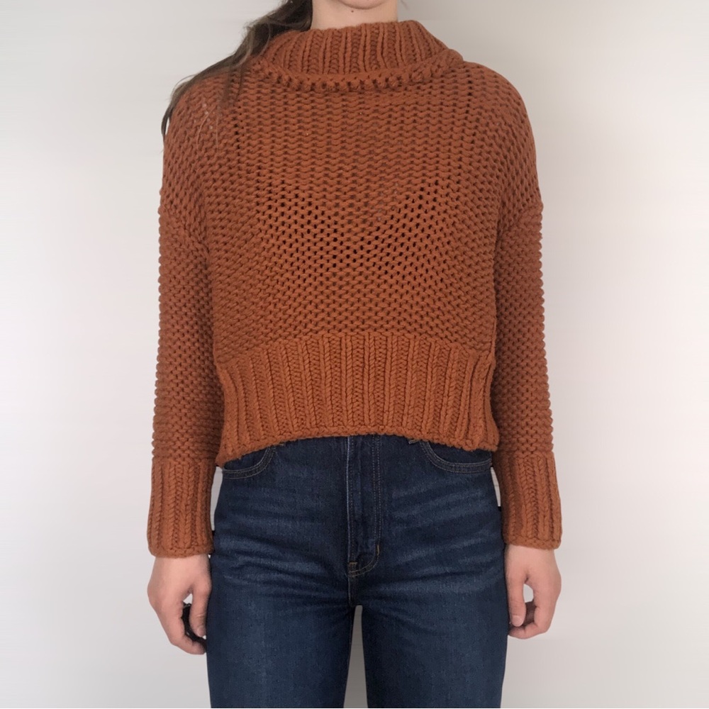 Free People My Only Sunshine Chunky Knit Tuscan Earth‎ Size XS